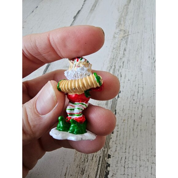 Enesco accordion elf North Pole village mini pewter figurine zimnicki 1989 - Picture 6 of 8